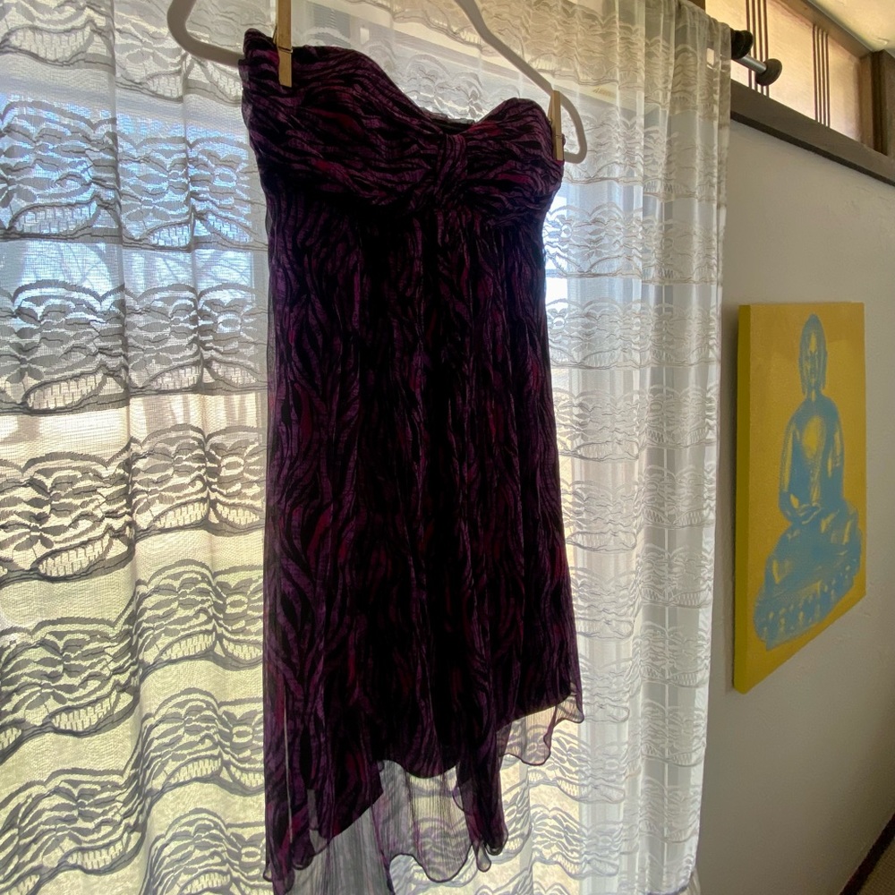 Express | Womens Strapless Animal Print Dress